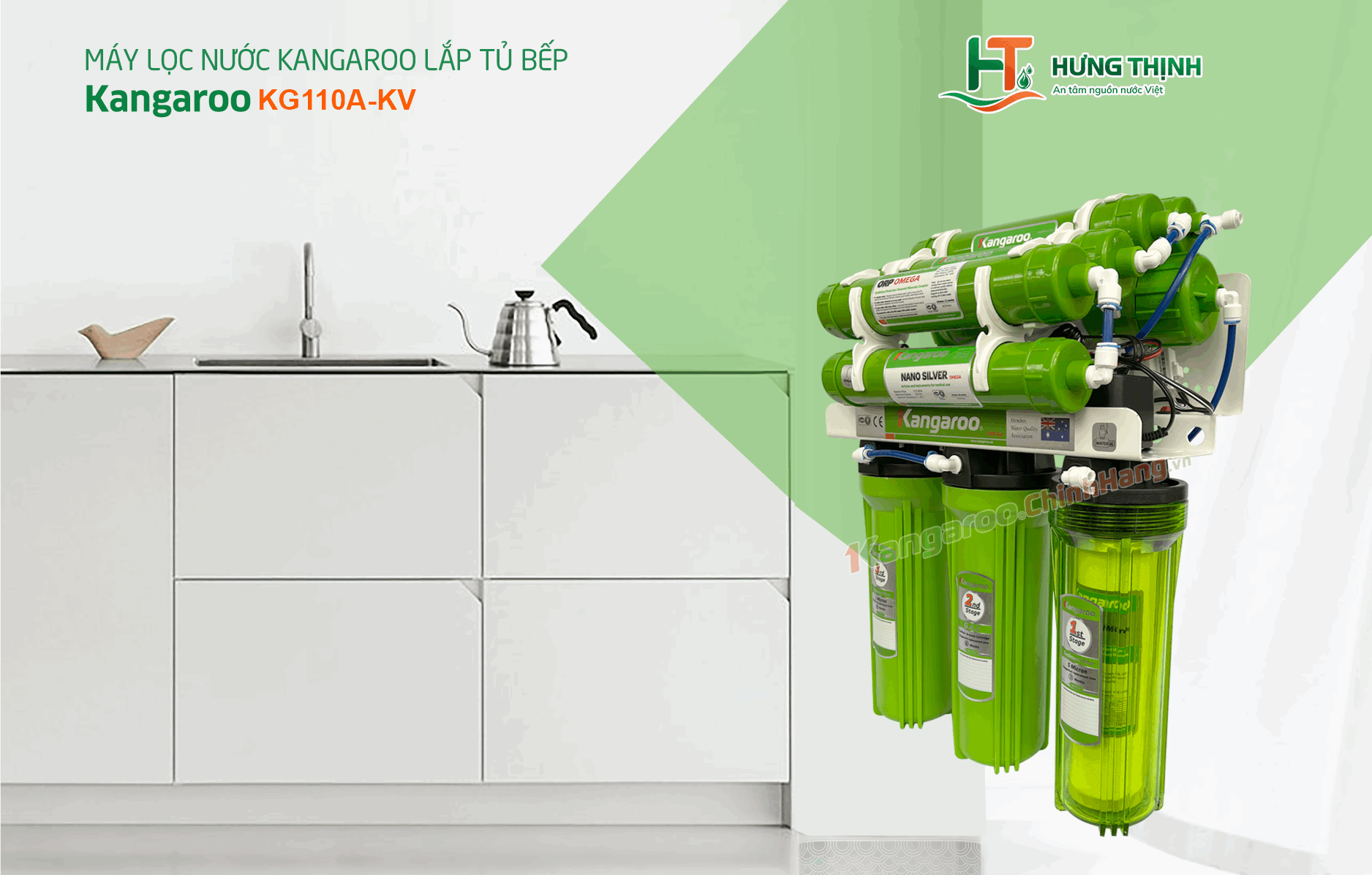 máy lọc nước kangaroo kg110a kv 